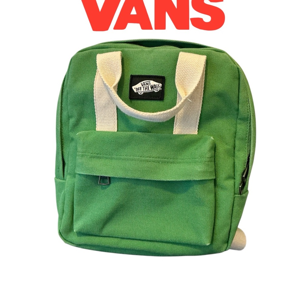 Vans Green Backpack with Cream Details
